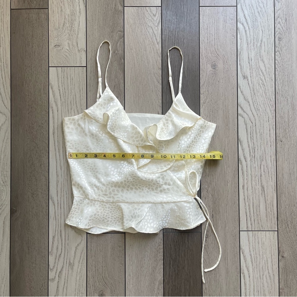 Rebecca Minkoff Cream Ruffled Camisole - Picture 4 of 6